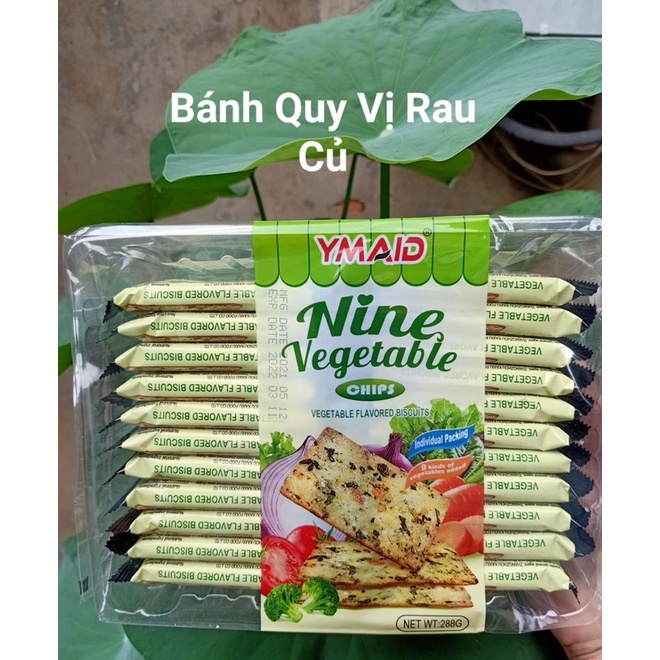 Bánh ăn kiêng hiệu YMAID Hongkong 2 vị rau củ/ phomai gói 288g | BigBuy360 - bigbuy360.vn