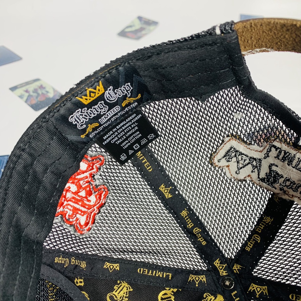 Nón ông địa , Mũ lưỡi trai four 441 rồng quấn sọ thêu full cực chất