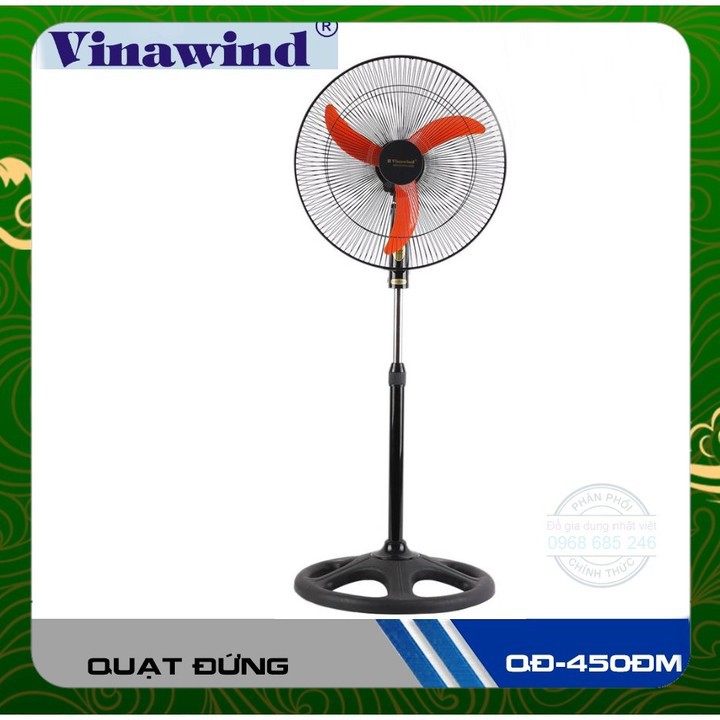 Quạt đứng công nghiệp Vinawind QĐ450 ĐM điện cơ thống nhất mới về