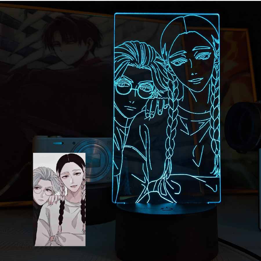 Đèn Ngủ Tokyo Revengers Ran Haitani x Rindou Haitani Type 02 16 MÀU TÙY CHỈNH COMPASHOP ATKR9904