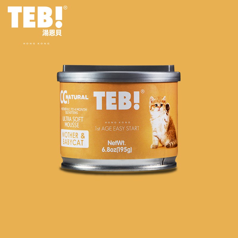 TEB CC BABY & MORTHER - Pate cho mèo 195gr