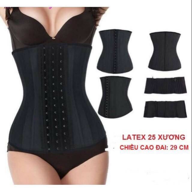 Đai Latex 25 Xương Chuẩn Gen Bụng Định Hình, Giảm Mỡ Giảm Eo