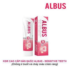 kem đánh răng Albus Sensitive Teeth Toothpaste chống ê buốt và chảy máu chân răng