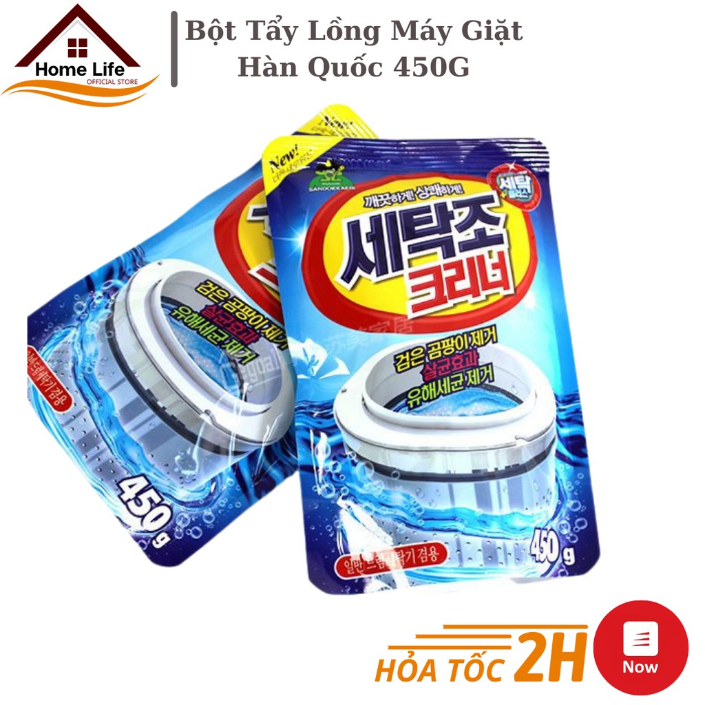 Bột Tẩy Vệ Sinh Lồng Giặt Chính Hãng Hàn Quốc - Sủi Sạch Vi Khuẩn, Tẩy Sạch Cặn Bẩn Lồng Giặt