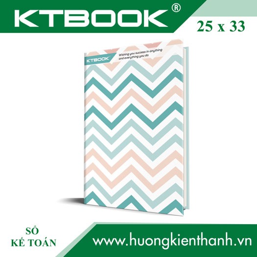 Sổ ghi chép Kế Toán KTBOOK bìa cứng giấy in caro cao cấp size 25 x 33 cm Khổ Lớn mã 500 trang