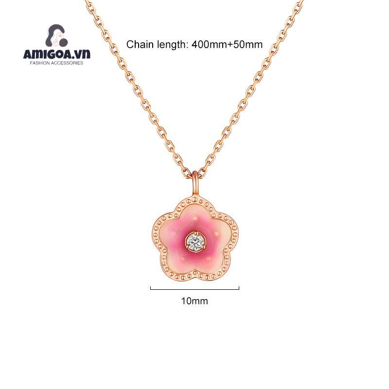 ✨✨ Vòng Cổ Hoa Đào Nhỏ Nhẹ Thiết Kế Đơn Giản Sang Trọng Cho Nữ