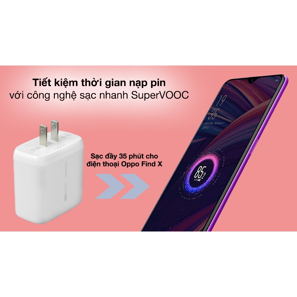 Cốc sạc siêu nhanh OPPO 65W Super VOOC 2.0 chính hãng - bảo hành 12 tháng 1 đổi 1