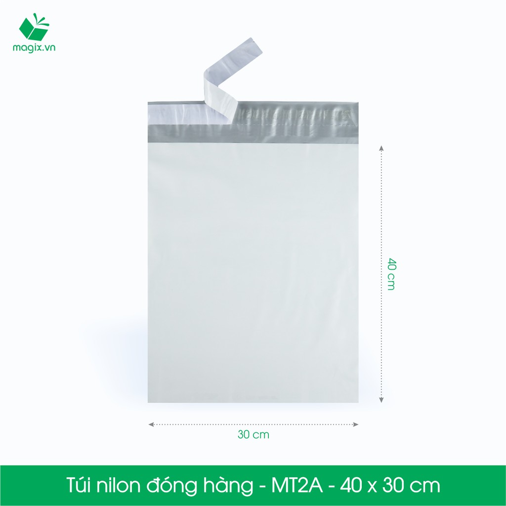 MT2A - 40x30 cm - 100 túi nilon 2 lớp đóng hàng thay thùng hộp carton