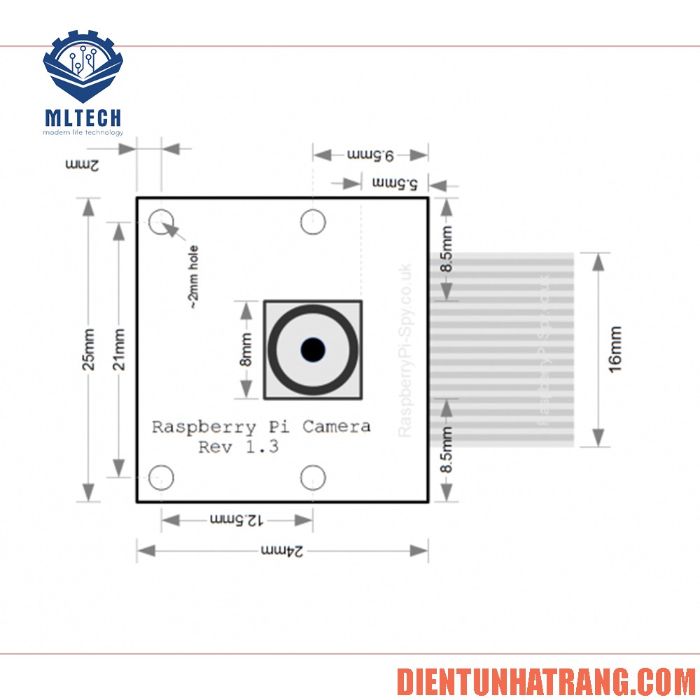 Camera cho Raspbery Pi 5M.P v1.3