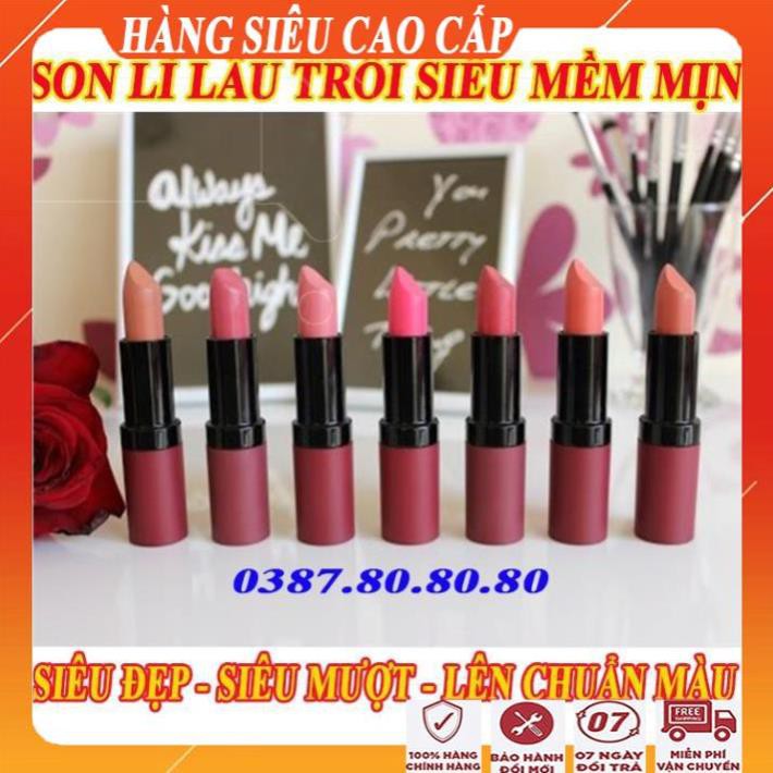 [FreeShip-HÀNG CAO CẤP] Son lì lâu trôi siêu mềm mịn, siêu đẹp, không lem/ Son kem lì velvet matte golden rose