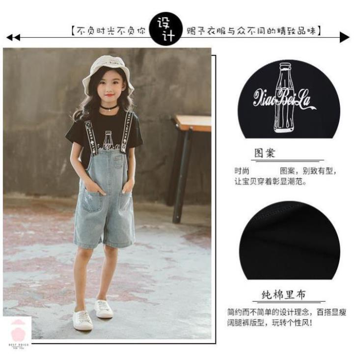 Đầm yếm jean cho bé gái (3 - 12 tuổi) ☑️ váy đầm cho bé gái ☑️ yếm quần cho bé gái 10 tuổi '