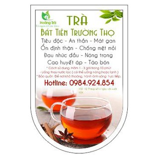 Trà Giải Độc - Mát Gan - An Thần - Đẹp Da - Sáng Mắt -  Trà Bát Tiên Trường Thọ
