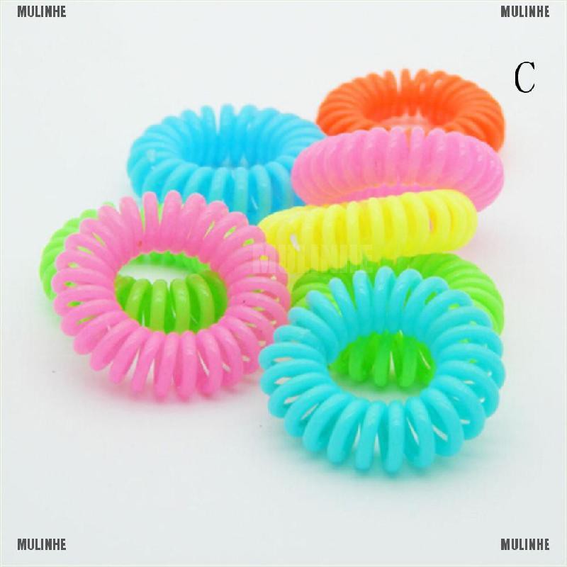 Bộ 10 Dây Buộc Tóc Nhựa Màu Đen