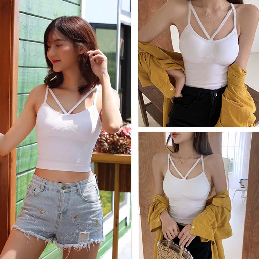 Áo Hai Dây Màu Sắc Thời Trang Gợi Cảm Cho Nữ