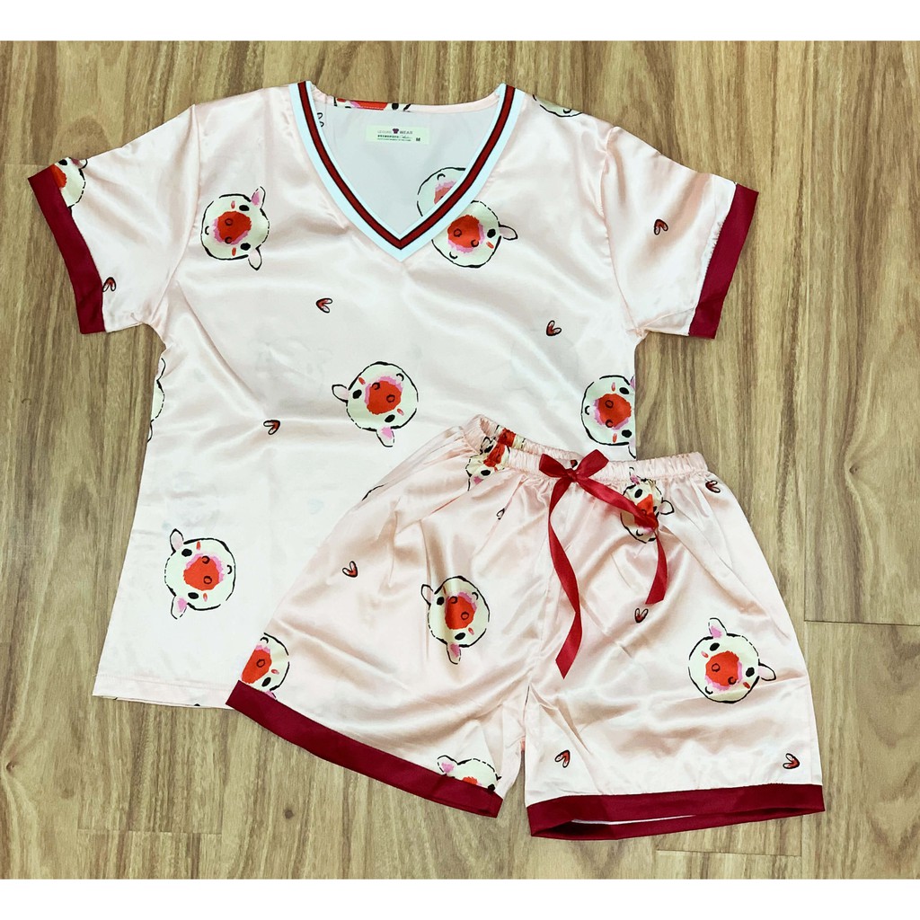 [ẢNH THẬT] ĐỒ NGỦ NỮ LỤA HỌA TIẾT DỄ THƯƠNG | BigBuy360 - bigbuy360.vn