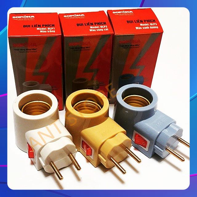 Đui đèn liền phích cắm có công tắc Sopoka