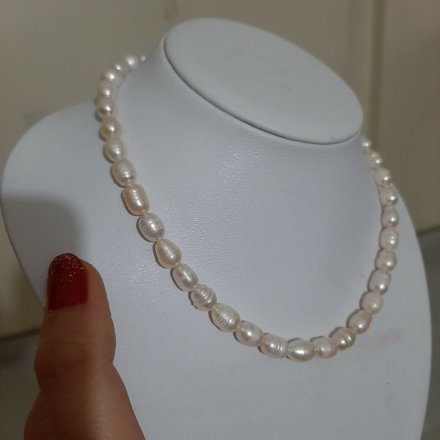 Vòng Cổ Ngoc Trai Thô Tự Nhiên 8-9 ly -Bảo Hành Vĩnh Viễn | BigBuy360 - bigbuy360.vn