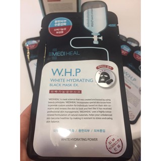 Miếng Mặt nạ- MEDIHEAL THAN HOẠT TÍNH LÀM TRẮNG DA-MEDIHEAL W.H.P WHITE #HYDRATING BLACK MASK EX