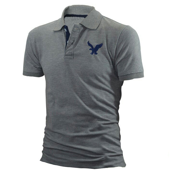 [ẢNH THẬT] Áo thun nam ngắn tay cổ bẻ thêu đại bàng - LZ FASHION- PS008 | BigBuy360 - bigbuy360.vn