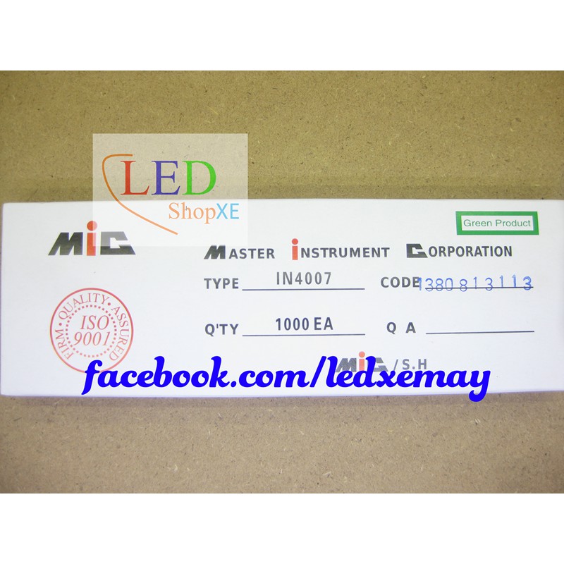 Diode 1N4007 - IN4007 - Hộp 1000 diode