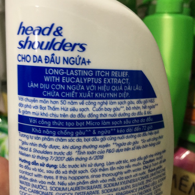 Dầu gội Head & Shoulders cho da đầu ngứa 625ml