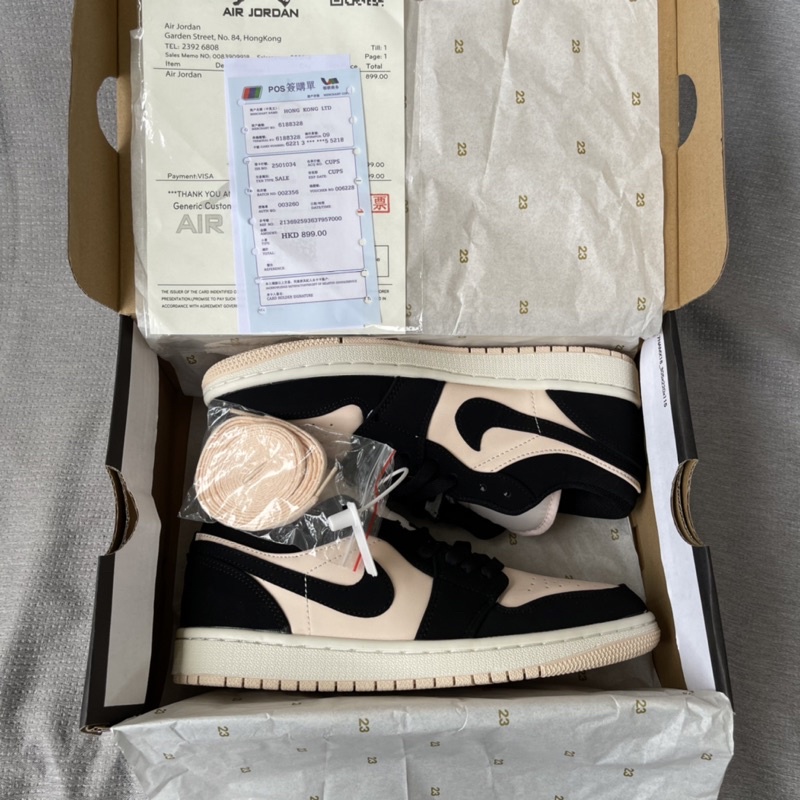Jd low hồng đen, giày thể thao sneaker đế khâu lót nhung 1;1