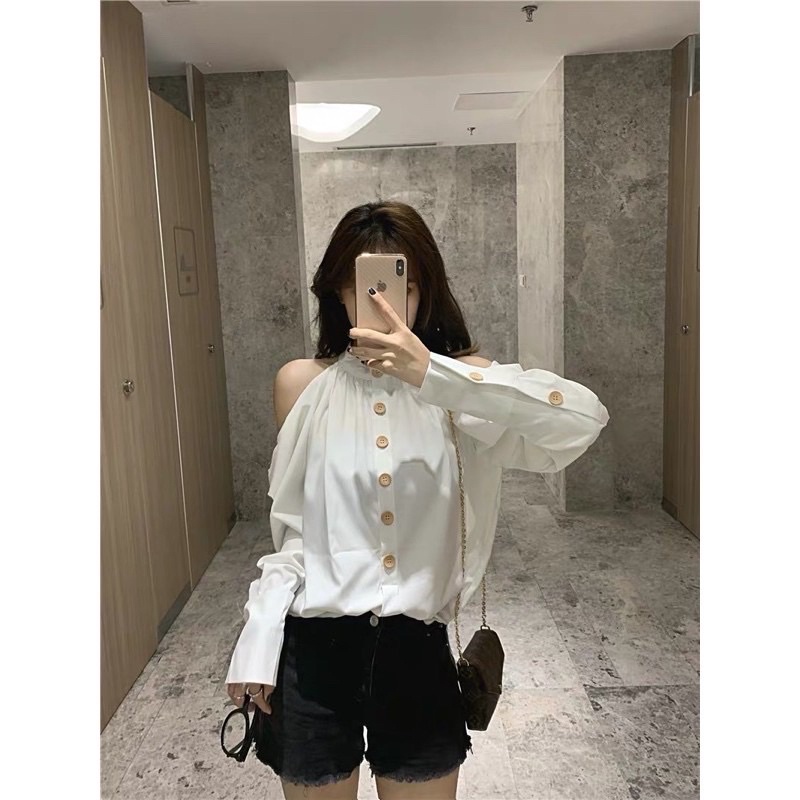 ÁO KHOÉT VAI FOM RỘNG