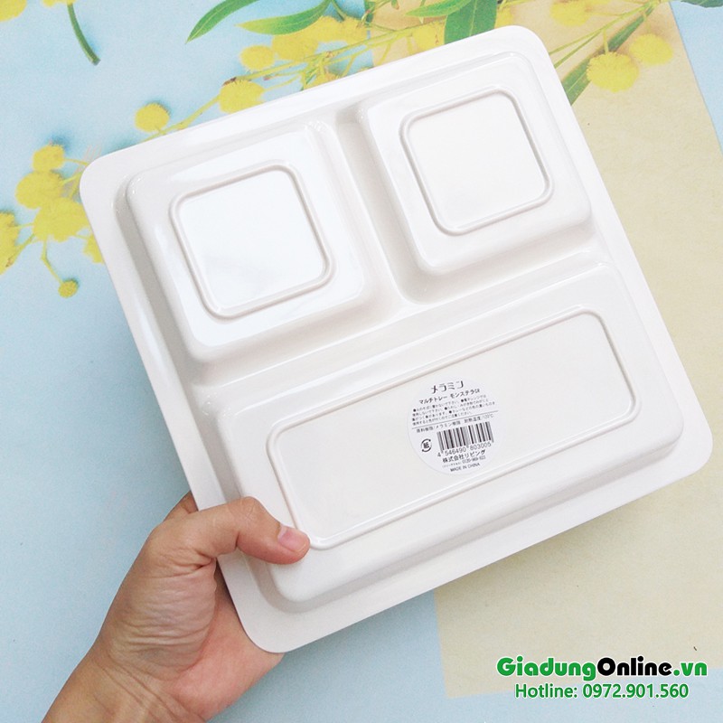 Khay ăn cho bé họa tiết xanh lá nhập khẩu Nhật - Larva Store