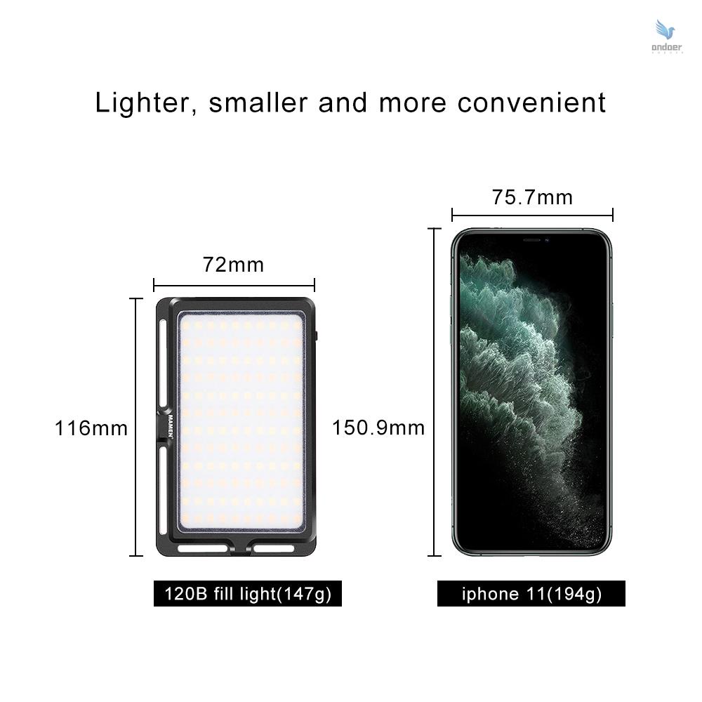 Hình ảnh Bộ 120 đèn LED CRI95 120B 3000K-6500K siêu mỏng có thể điều chỉnh độ sáng cho máy ảnh DSLR #6