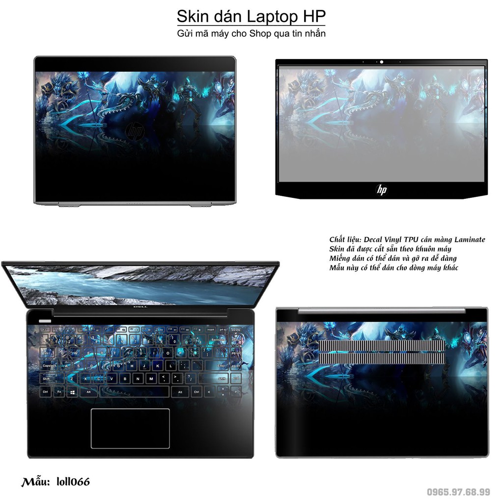 Skin dán Laptop HP in hình Liên Minh Huyền Thoại _nhiều mẫu 9 (inbox mã máy cho Shop)