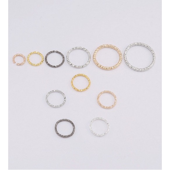 Vòng Nhẫn Kim Loại 8 /10/12 /15 / 20mm Làm Trang Sức Chuyên Dụng