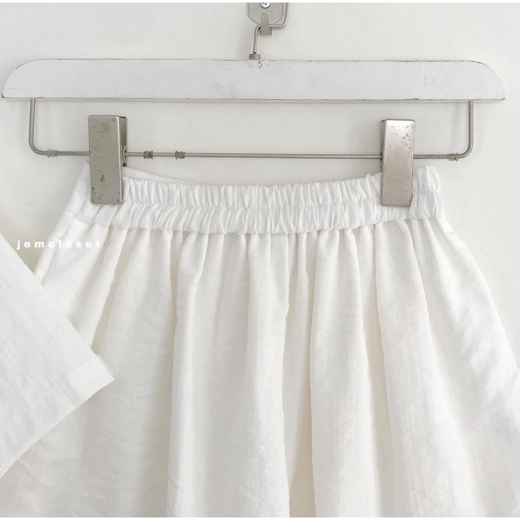 Set Đồ Nữ Đi Chơi JEM CLOSET Chất Linen Thoáng Mát Set Bộ Nữ Cá Tính TONKI Phong Cách Hàn Quốc Style Năng Động 8124