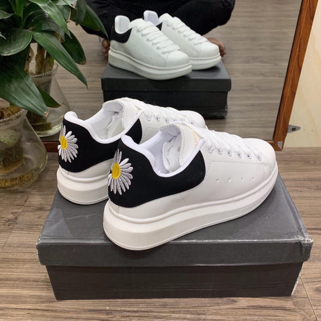 FREE SHIP Giày thể thao nữ mcqueen hoa cúc độn đế siêu hot - GIÀY NỮ - GIÀY SNEAKER NỮ