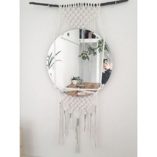 Gương trang trí ❤️FREESHIP❤️ gương treo tường gương soi gương treo dây macrame