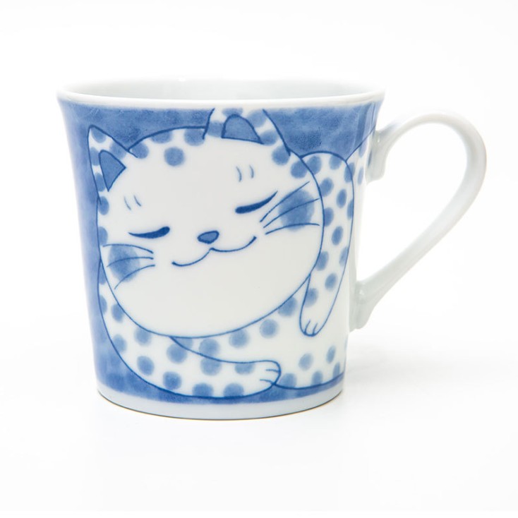 Ly Sứ Những Chú Mèo Sưởi Nắng Phong Cách Thiền Nhật Bản