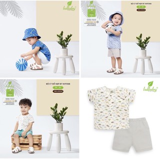 Bộ cộc tay Lullaby hoạ tiết bé trai NHT06B