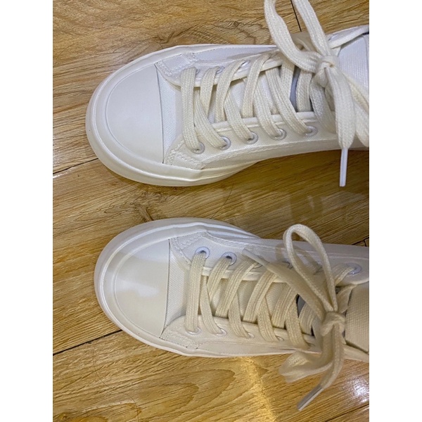 GIÀY ĐẠP GÓT ulzzang đế dày bánh mì vải canvas