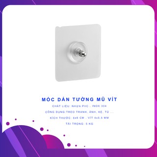 Đinh vít dán tường, móc dán tường có vít Master Store