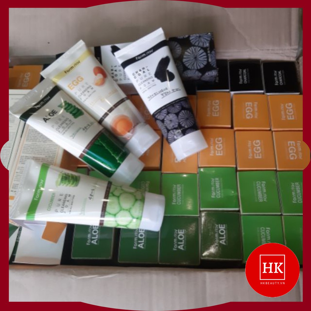 Sữa rửa mặt tẩy trang Farmstay 180ml - dưỡng trắng, làm sạch mụn,se khít lỗ chân lông - HKBEAUTY.VN