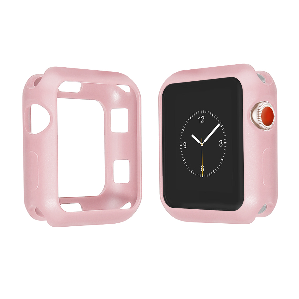 Khung Silicone Bảo Vệ Cho Đồng Hồ Thông Minh Apple Watch Series 5 4 3 2 1 38mm 42mm 40mm 44mm