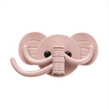 Móc Dán Tường Con Voi 3 Móc Xoay 180 Độ Dễ Thương Tiện Dụng