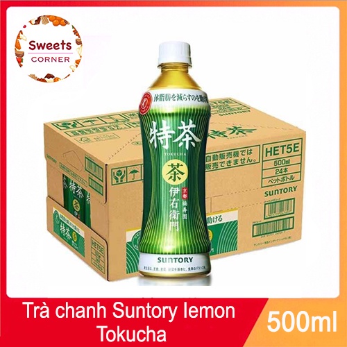 Trà chanh Suntory Lemon Tokucha Nhật Bản 500ml (3 loại)