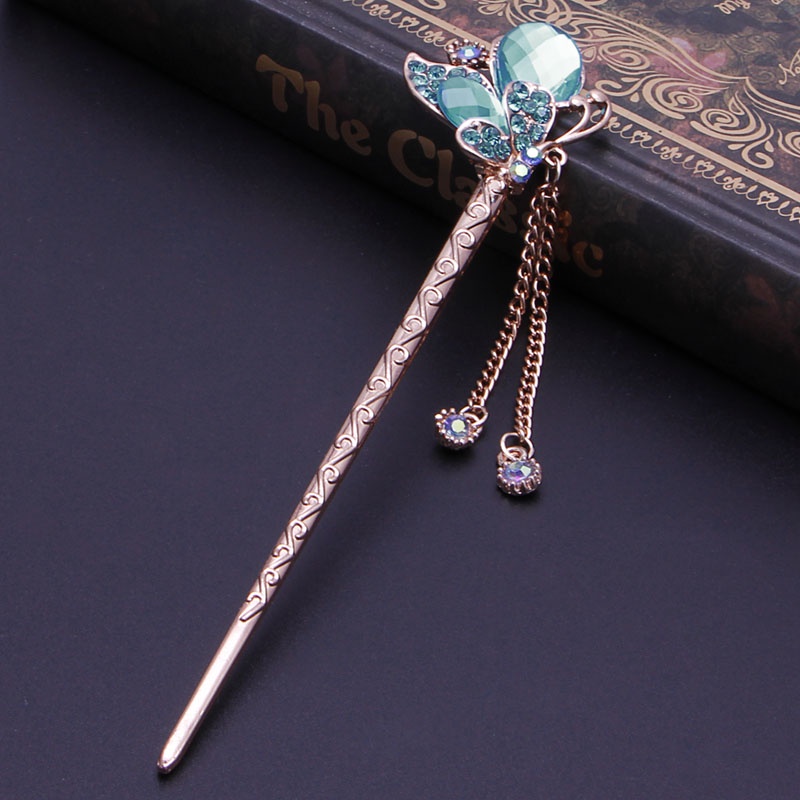 Trâm Cài Tóc Đính Đá Nhiều Màu Sắc Thời Trang Dành Cho Nữ