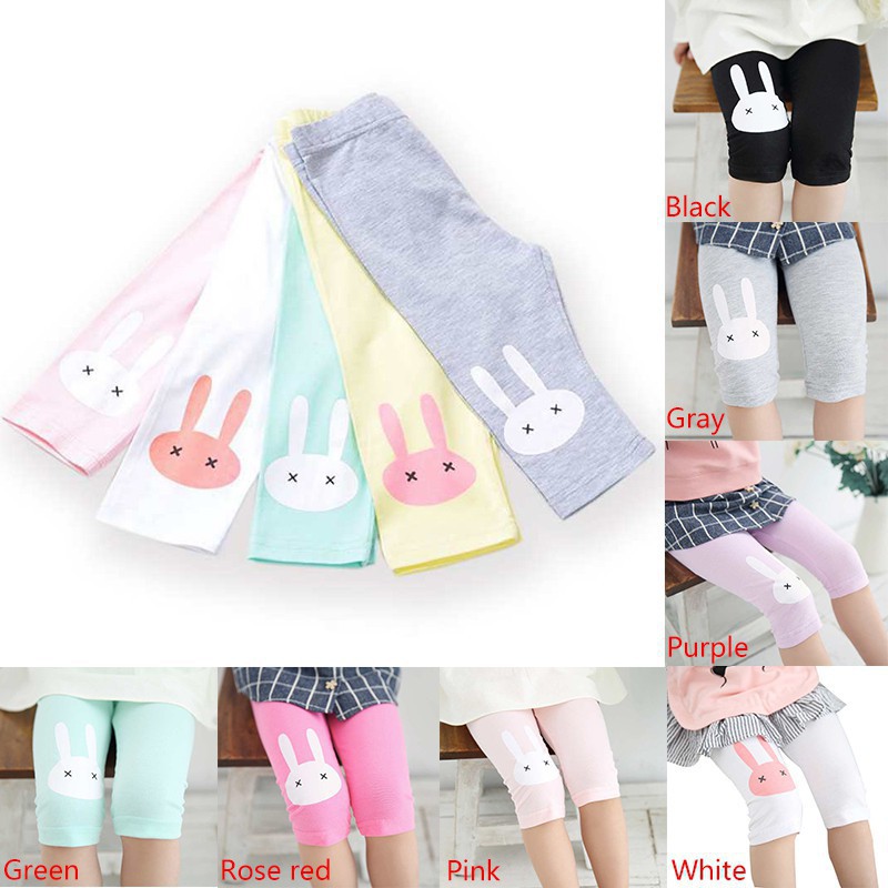 Quần legging in hình chú thỏ đáng yêu dành cho bé gái