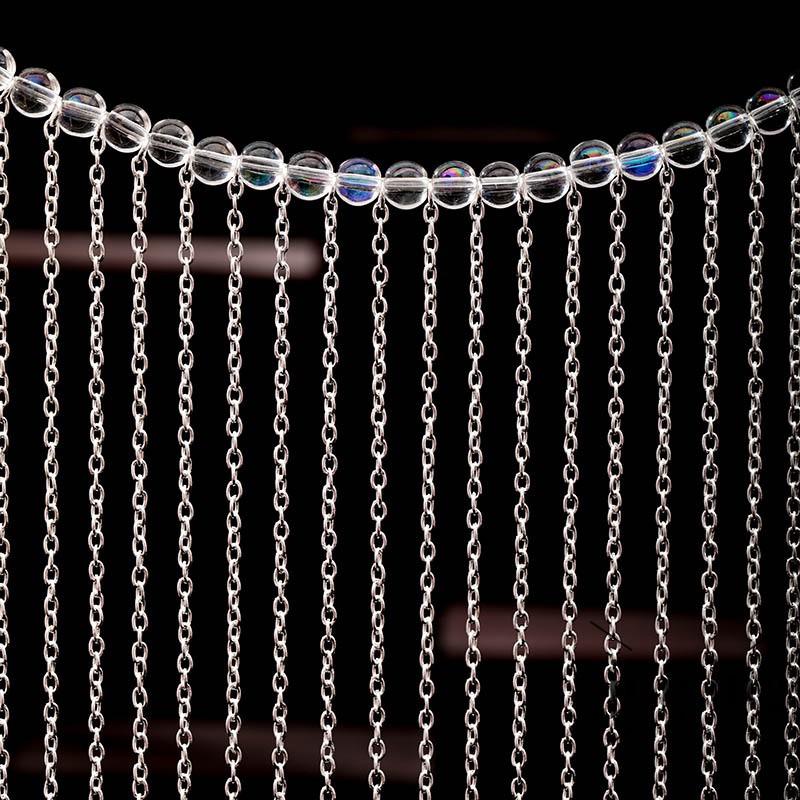 GETNOIVAS Mạng che mặt kiểu treo tai phối tua rua dài phong cách Trung Quốc cho nữ