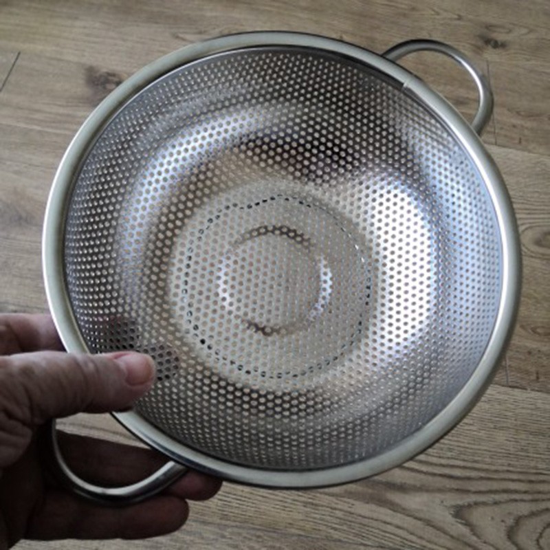 3 Pieces Stainless Steel Colander Kitchen Strainer with Handles