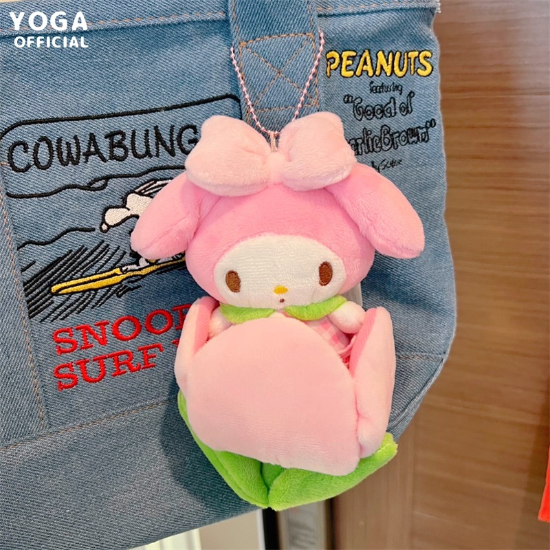 SANRIO Búp Bê Nhồi Bông Hình Hoa Tulip Dễ Thương Cho Bé