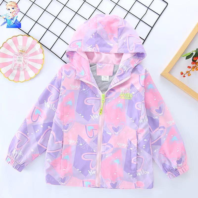 Áo Khoác Mỏng Thời Trang Xuân Thu Phong Cách Phương Tây Cho Bé Gái 2021