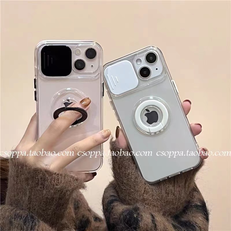 Ốp điện thoại từ TPU dẻo trong suốt màu gradient kèm giá đỡ nhẫn cho Iphone 13 Pro Max 12 11 Pro Max X Xs Xr 8 7 Plus | BigBuy360 - bigbuy360.vn