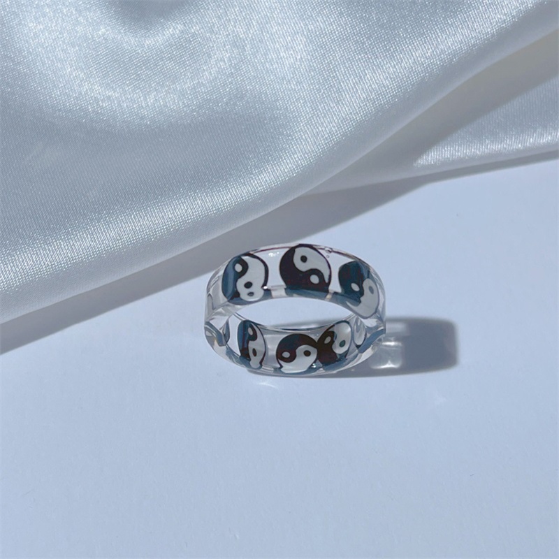 San * Nhẫn Resin Hình Động Vật Hoạt Hình Sáng Tạo Cho Tiệc Khiêu Vũ Ins f